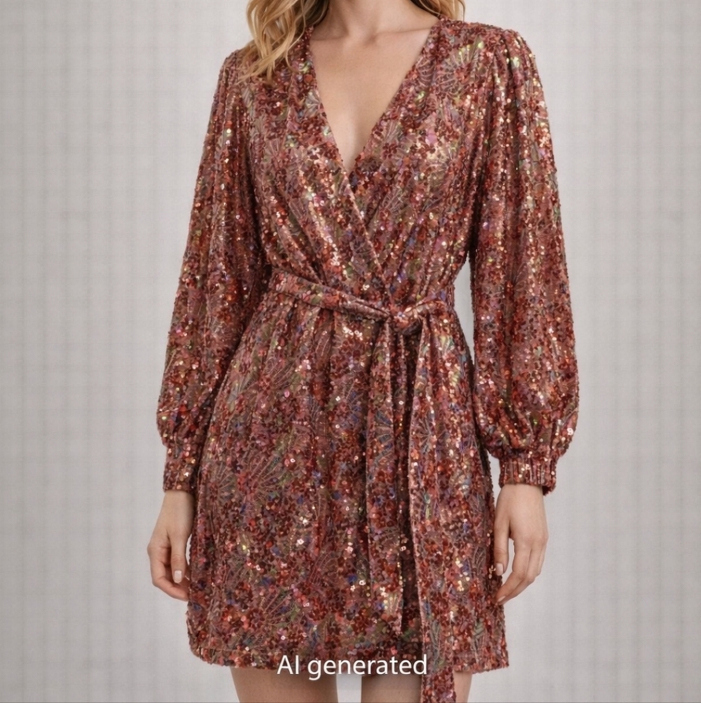 NWT Buddy Love Multicolor Sequin Dress. cruise, formal, celebrate, or dress up.